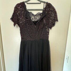 1950's Vintage Lace & Chiffon Cocktail Dress